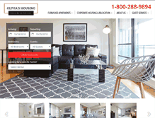 Tablet Screenshot of oliviashousing.com